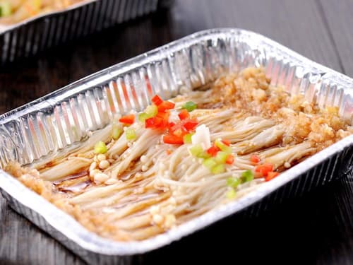北湖锡纸烤金针菇